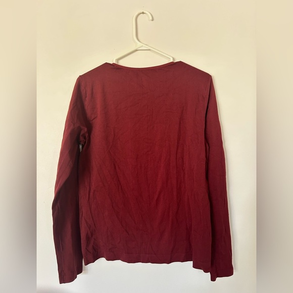 Patagonia Women's Crewneck Long Sleeve Shirt in Maroon Size Medium - Picture 8 of 8